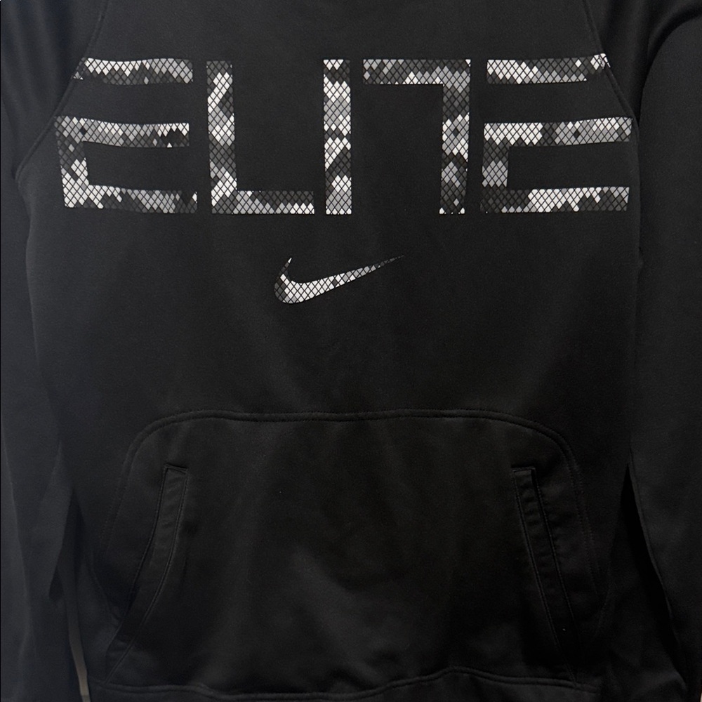 🏀 Nike Dri-FIT Elite Hoodie | S | Black Snakeskin Print 🖤 - Picture 2 of 5